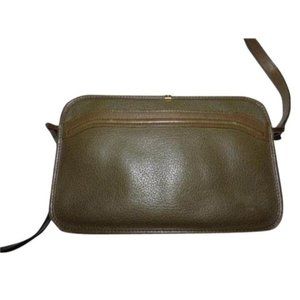 Gucci Vintage Ivy Green Leather Cross Body Bag 1960's MOD